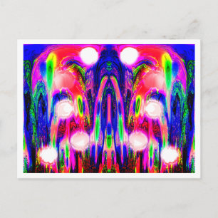 Cartão Postal arte alienígena
