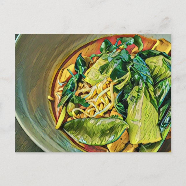 Cartão Postal Arte Alimentar Japonesa (Frente)