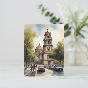 Cartão Postal Arte aquarela do México