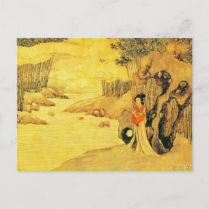 Cartão Postal Arte Asiática Antiga