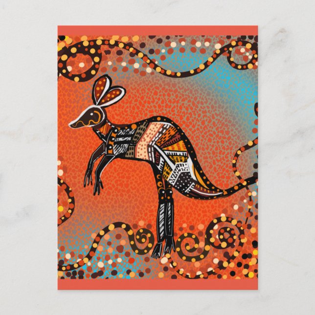 CARTÃO POSTAL ARTE AUSTRALIANA       (Frente)