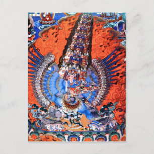 Cartão Postal Arte budista tibetana (Chemckok Heruka)