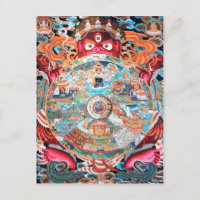 Arte budista tibetana (roda da vida)