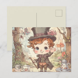 Cartão Postal Arte Caprichosa do Chapeleiro Maluco Floresta dos 