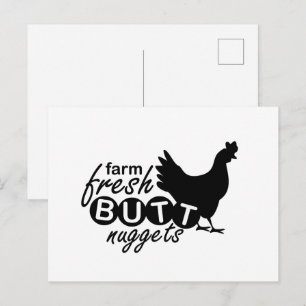 Cartão Postal arte com palavras de fornecedores de ovos da Funny