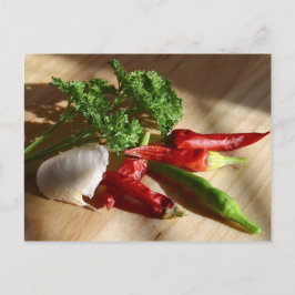 Cartão Postal Arte culinária picante