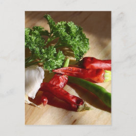 Cartão Postal Arte culinária picante