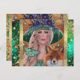 Cartão Postal Arte da bruxa-das-bruxas de Renee Lavoie