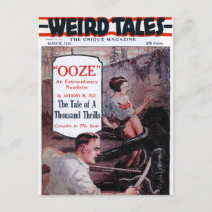 Cartão Postal Arte da Capa Vintage Weird Tales Ooze 1923