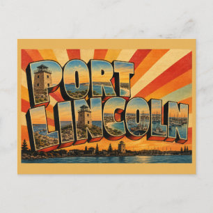 Cartão Postal Arte da Cidade Costeira de Port Lincoln Austrália