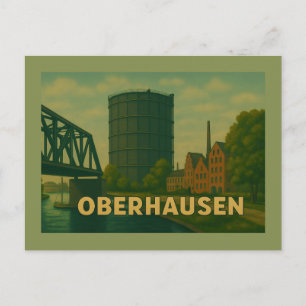 Cartão Postal Arte da Cidade de Oberhausen Alemanha