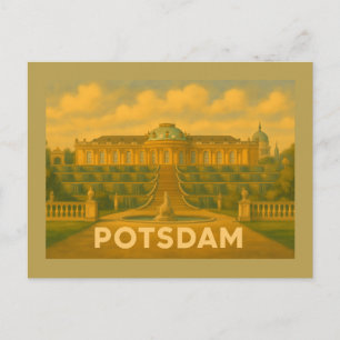 Cartão Postal Arte da Cidade de Potsdam Alemanha