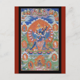 Cartão Postal Arte da divindade budista tibetana Hevajra