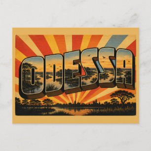 Cartão Postal Arte da Floresta de Zona Húmida do Rio Delaware de