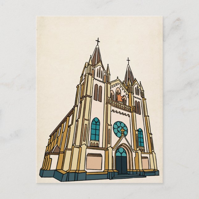 Cartão Postal Arte da Igreja (Frente)