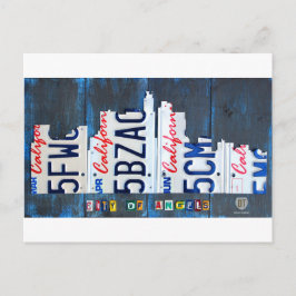 Cartão Postal Arte da matrícula da skyline de Los Angeles