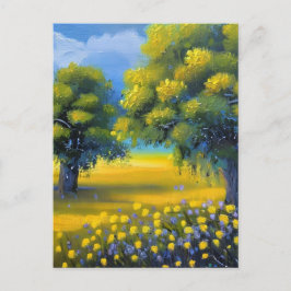 Cartão Postal Arte da Natureza na Primavera Bonita