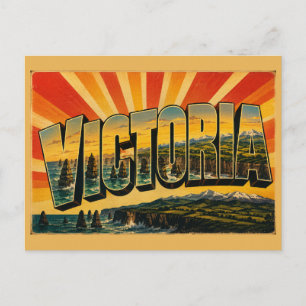Cartão Postal Arte da Paisagem Costeira de Vitória Austrália