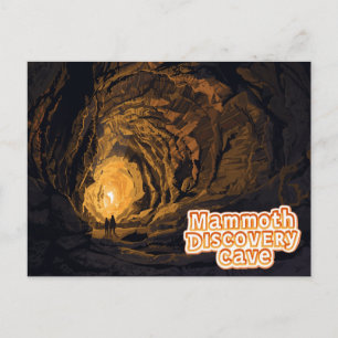 Cartão Postal Arte da Turnê da Caverna da Descoberta do Mamute