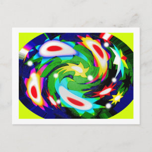 Cartão Postal arte das estrelas bonito
