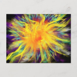 Cartão Postal Arte de Adoração Amarelo Laranja Espiral 20 Out 17