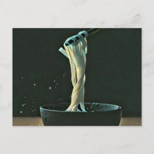 Cartão Postal Arte de amante de Ramen