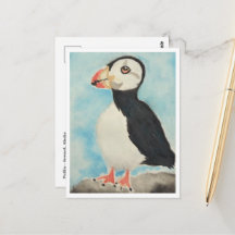 Arte de Animal de Água-Forte de Papagaio-do-mar Fo