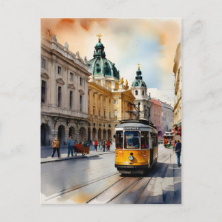 Cartão Postal arte de aquarela de Viena
