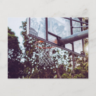 Cartão Postal Arte de Basquete Incrível