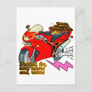 Cartão Postal Arte de Bicicleta de Corrida Velocidade
