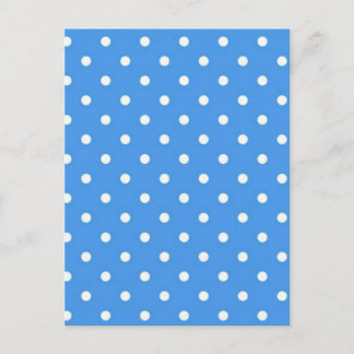 Cartão Postal Arte de Bolinhas Azul Claro