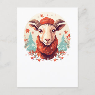 Cartão Postal Arte de Cabra de Natal