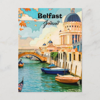 Cartão Postal Arte de cartão-postal de viagem de Belfast Irlanda