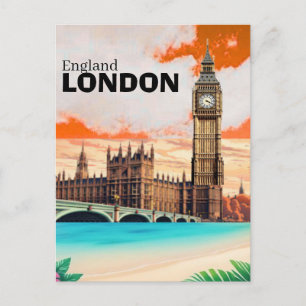 Cartão Postal Arte de cartão-postal de viagem de Londres, Arte d