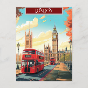 Cartão Postal Arte de cartão-postal de viagem de Londres, Arte d