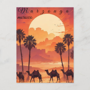 Cartão Postal Arte de cartão-postal de viagem de Marrocos, Arte