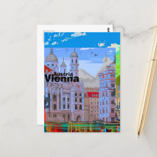 Cartão Postal Arte de cartão-postal de viagem de Viena, Arte de