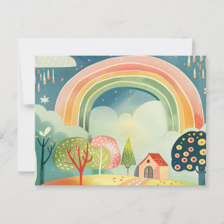 Cartão Postal Arte de Design de Berçário