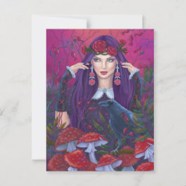 Cartão Postal Arte de fantasia de beleza mística