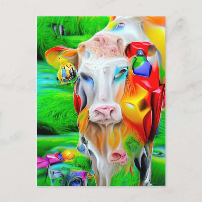 Cartão Postal Arte de Fazenda Surreal (Frente)