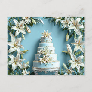 Cartão Postal Arte de festa de casamento