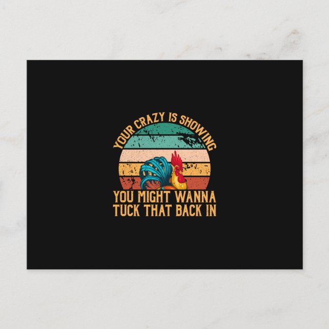 Cartão Postal Arte de Frango que Você Pode Adorar (Frente)