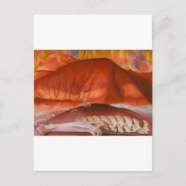 Cartão Postal arte de georgia o'keeffe (Frente)