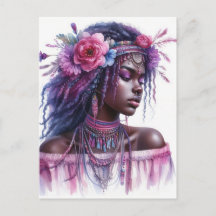 Arte de IA Boho Girl Moda Boêmia