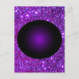 Cartão Postal Arte de Illusão Óptica Roxa Roxa