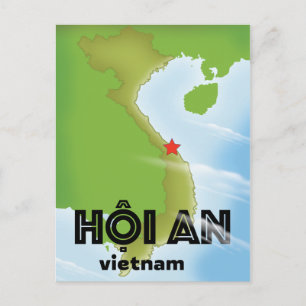 Cartão Postal Arte de impressão de pôster de viagem Hoi An Vietn