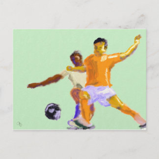 Cartão Postal Arte de Jogador