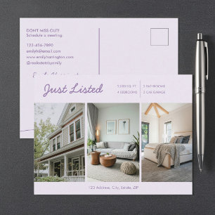 Cartão Postal Arte de Linha Recentemente Listada Agente Imobiliá