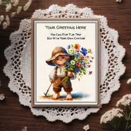 Cartão Postal Arte de Livro de Histórias com Sentimento Diariame