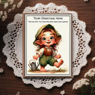 Cartão Postal Arte de Livro de Histórias com Sentimento Diariame